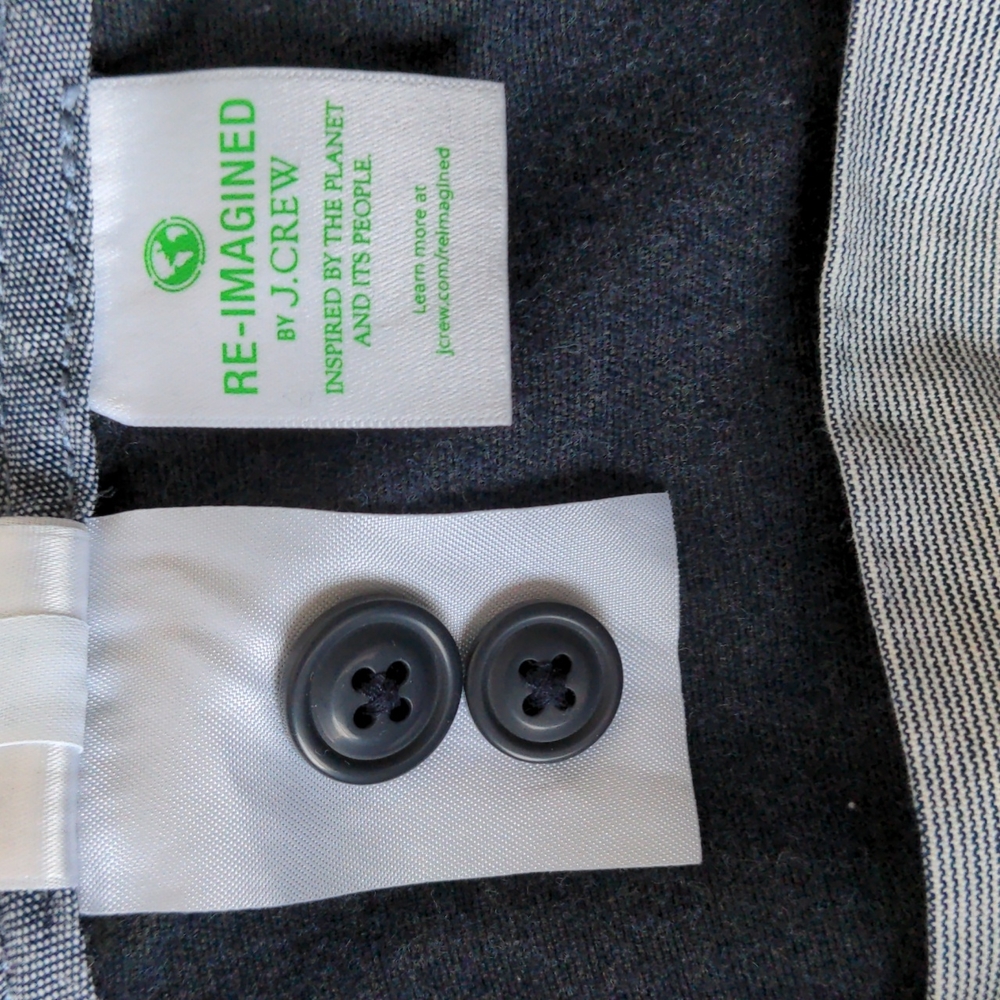 J Crew 484 Slim Fit 31 x 34 Brushed Twill Pants New Dark Green Navy Blue Chino - Picture 8 of 10